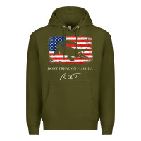 Army Green Don_t Tread On Florida Governor Ron DeSantis 2022 USA Flag Premium Hoodie - minhPixels
