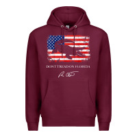 Burgundy Don_t Tread On Florida Governor Ron DeSantis 2022 USA Flag Premium Hoodie - minhPixels