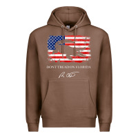 Chestnut Don_t Tread On Florida Governor Ron DeSantis 2022 USA Flag Premium Hoodie - minhPixels