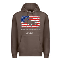 Coffee Don_t Tread On Florida Governor Ron DeSantis 2022 USA Flag Premium Hoodie - minhPixels