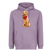Lavender golden retriever Heavyweight Hoodie - Artiststas