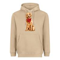 Mushroom golden retriever Heavyweight Hoodie - Artiststas