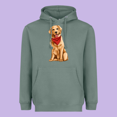 Golden Retriever Heavyweight Hoodie Designed By Artiststas