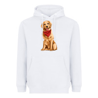 White golden retriever Heavyweight Hoodie - Artiststas