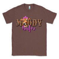 Chestnut Moody Heifer with Leopard Classic Tee - texasbilliewilder