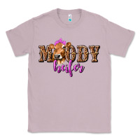Lilac Moody Heifer with Leopard Classic Tee - texasbilliewilder