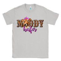 Moon Dust Moody Heifer with Leopard Classic Tee - texasbilliewilder