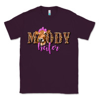 Plum Moody Heifer with Leopard Classic Tee - texasbilliewilder
