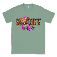 Sage Moody Heifer with Leopard Classic Tee - texasbilliewilder