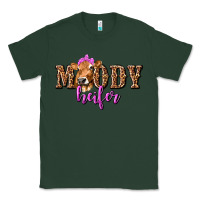 Sports Green Moody Heifer with Leopard Classic Tee - texasbilliewilder