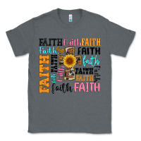 Charcoal Heather faith cross Classic Tee - Artiststas