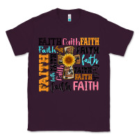 Plum faith cross Classic Tee - Artiststas