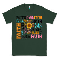Sports Green faith cross Classic Tee - Artiststas