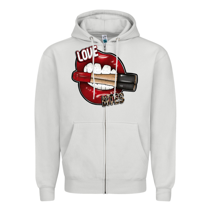 Love Bites Zipper Hoodie by SublimationCraftShop | Teevron