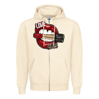 Sandshell Love Bites Zipper Hoodie - SublimationCraftShop