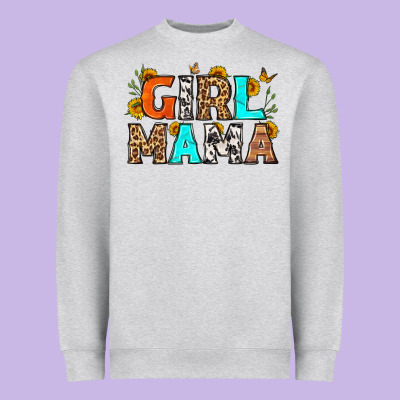 Girl Mama Heavyweight Sweatshirt Designed By Lillyallendesigns
