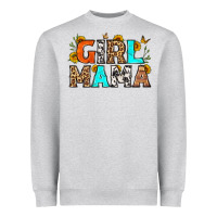 Heather Grey girl mama Heavyweight Sweatshirt - LillyAllenDesigns