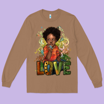 Black Are Boy Love Long Sleeve Tee Designed By Howdyjamesfarm