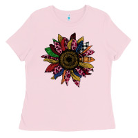 Bubblegum Pink Cheetah Christmas Sunflower Ladies Tee - Bettercallsaul
