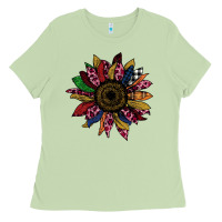 Matcha Cheetah Christmas Sunflower Ladies Tee - Bettercallsaul