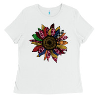 White Cheetah Christmas Sunflower Ladies Tee - Bettercallsaul