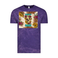 Cloud Purple badass mama with flowers Vintage Tee - TumblerDesignByShophia