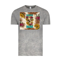 Cloud Rock badass mama with flowers Vintage Tee - TumblerDesignByShophia
