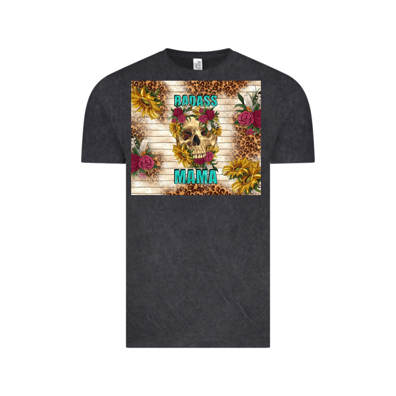 Badass Mama With Flowers Vintage Tee by TumblerDesignByShophia | Teevron