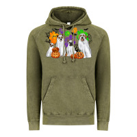Vintage Olive ghost dogs Vintage Hoodie - CowGirlArtShop