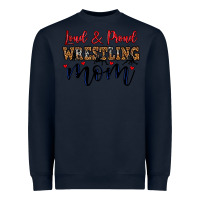 Navy loud and proud wrestling mom Heavyweight Sweatshirt - LillyAllenDesigns
