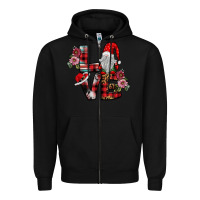 Black Love Gnome Zipper Hoodie - SublimationCraftShop