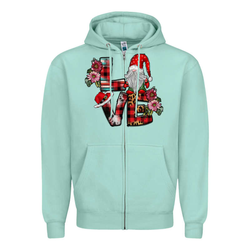 Love Gnome Zipper Hoodie by SublimationCraftShop | Teevron