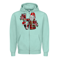 Seafoam Love Gnome Zipper Hoodie - SublimationCraftShop