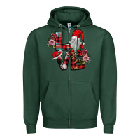 Sports Green Love Gnome Zipper Hoodie - SublimationCraftShop