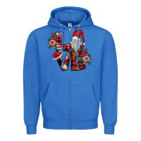 True Royal Love Gnome Zipper Hoodie - SublimationCraftShop