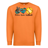Carrot peace love softball Premium Sweatshirt - Artiststas