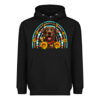 Black chocolate labrador rainbow Heavyweight Hoodie - Artiststas