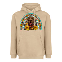 Mushroom chocolate labrador rainbow Heavyweight Hoodie - Artiststas