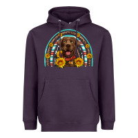Plum chocolate labrador rainbow Heavyweight Hoodie - Artiststas