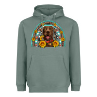 Sage chocolate labrador rainbow Heavyweight Hoodie - Artiststas