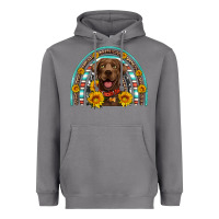 Storm chocolate labrador rainbow Heavyweight Hoodie - Artiststas