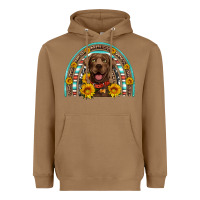 Toasted Coconut chocolate labrador rainbow Heavyweight Hoodie - Artiststas