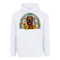 White chocolate labrador rainbow Heavyweight Hoodie - Artiststas