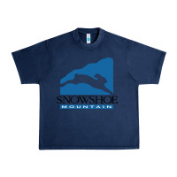 Navy snowshoe mountain Urban Heavy Tee - minhPixels