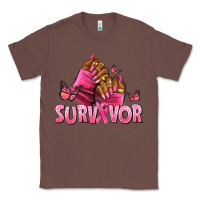 Chestnut Breast Cancer survivor afro nails Classic Tee - NancyCooperArtShop