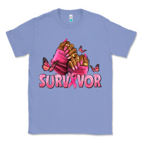 Colony Blue Breast Cancer survivor afro nails Classic Tee - NancyCooperArtShop