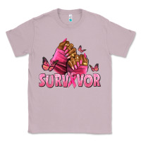 Lilac Breast Cancer survivor afro nails Classic Tee - NancyCooperArtShop