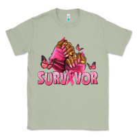 Matcha Breast Cancer survivor afro nails Classic Tee - NancyCooperArtShop
