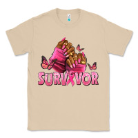 Mushroom Breast Cancer survivor afro nails Classic Tee - NancyCooperArtShop