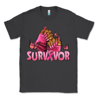 Smoke Breast Cancer survivor afro nails Classic Tee - NancyCooperArtShop